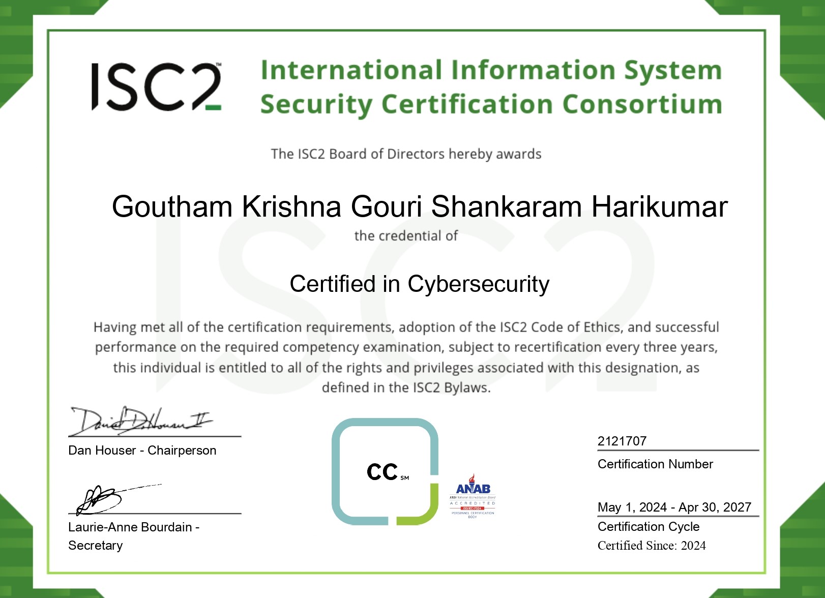 Certification Image